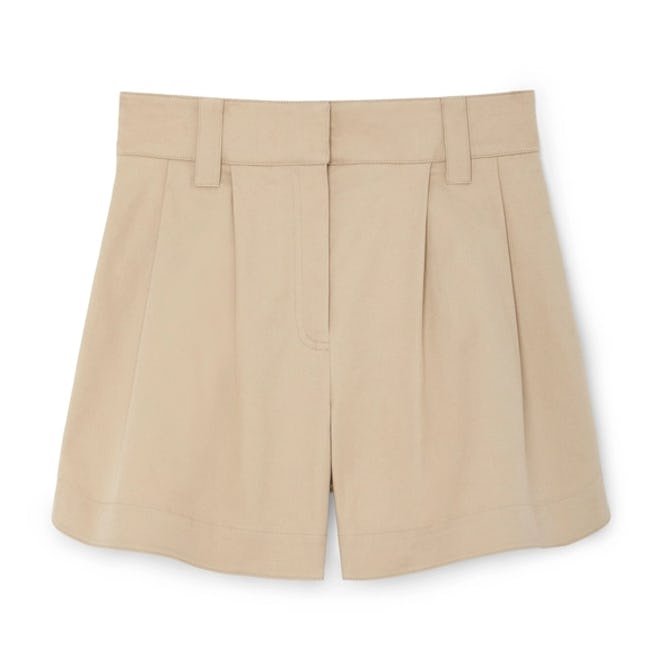 G.Label Heather Side-Snap Shorts