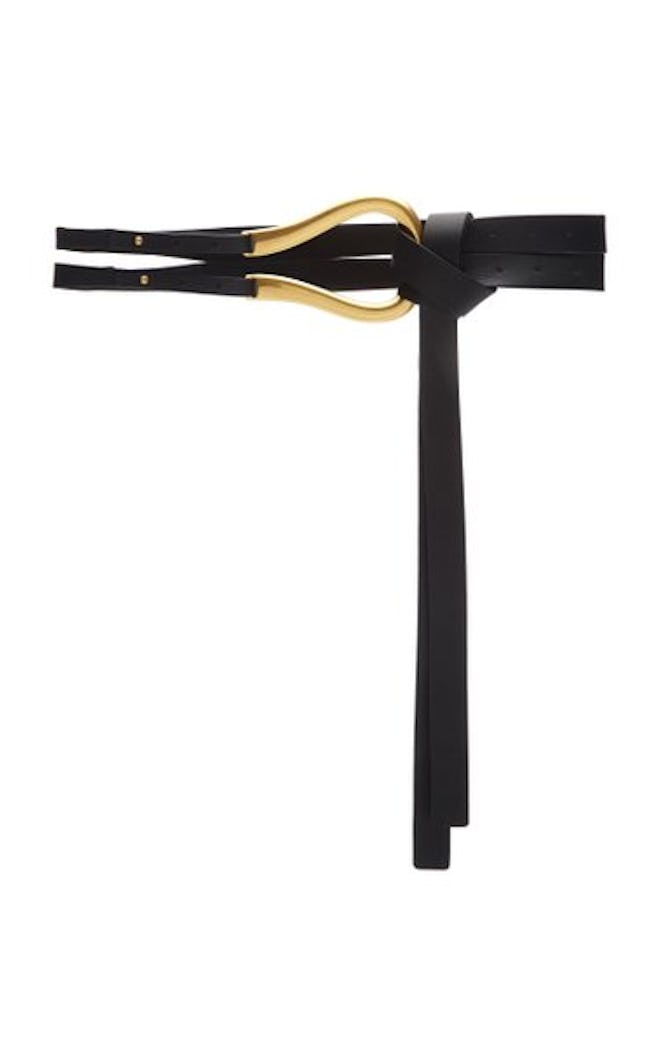 Bottega Veneta Horseshoe Leather Waist Belt