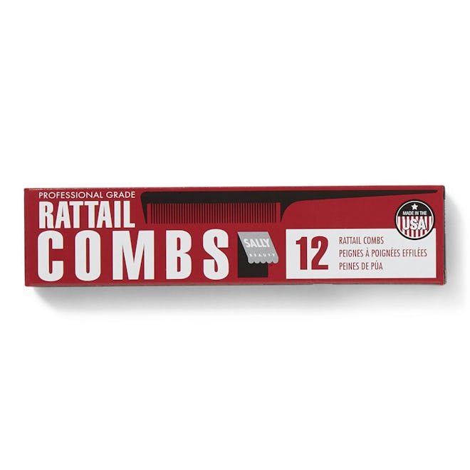 #20 Black Professional Rattail Comb