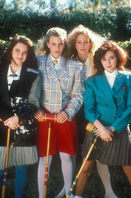 Boxy blazers, a popular '80s and '90s trend, shown in 'Heathers Movie'