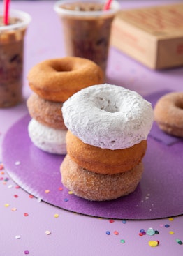 These stacked Duck Donuts are included in the National Doughnut Day 2021 deals.