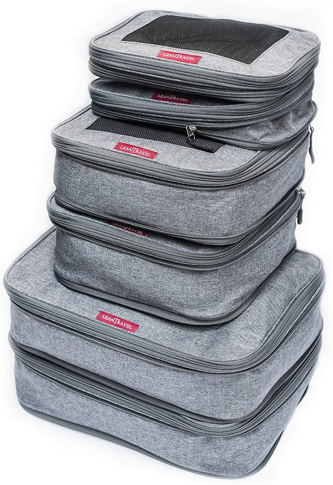 LeanTravel Compression Packing Cubes (Set Of 6)