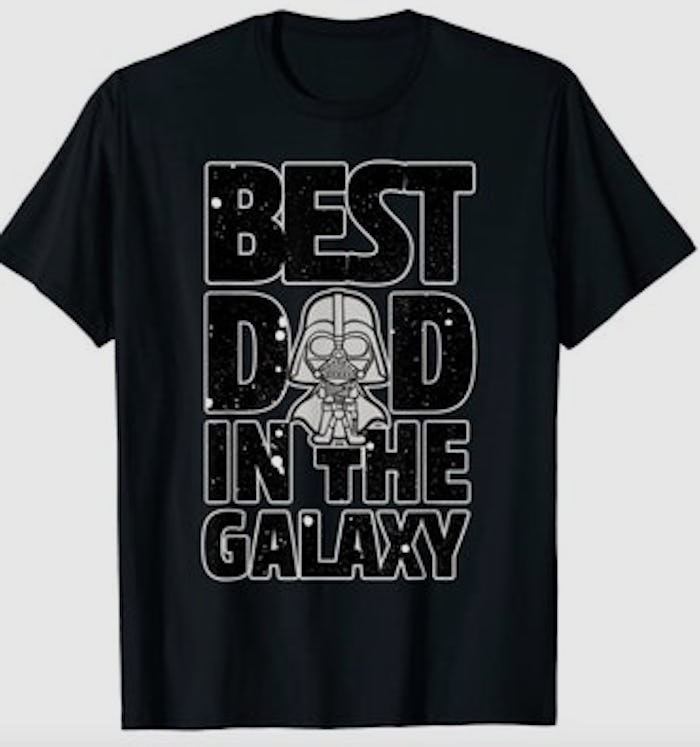 "best dad in the galaxy" t shirt, star wars father's day gift ideas