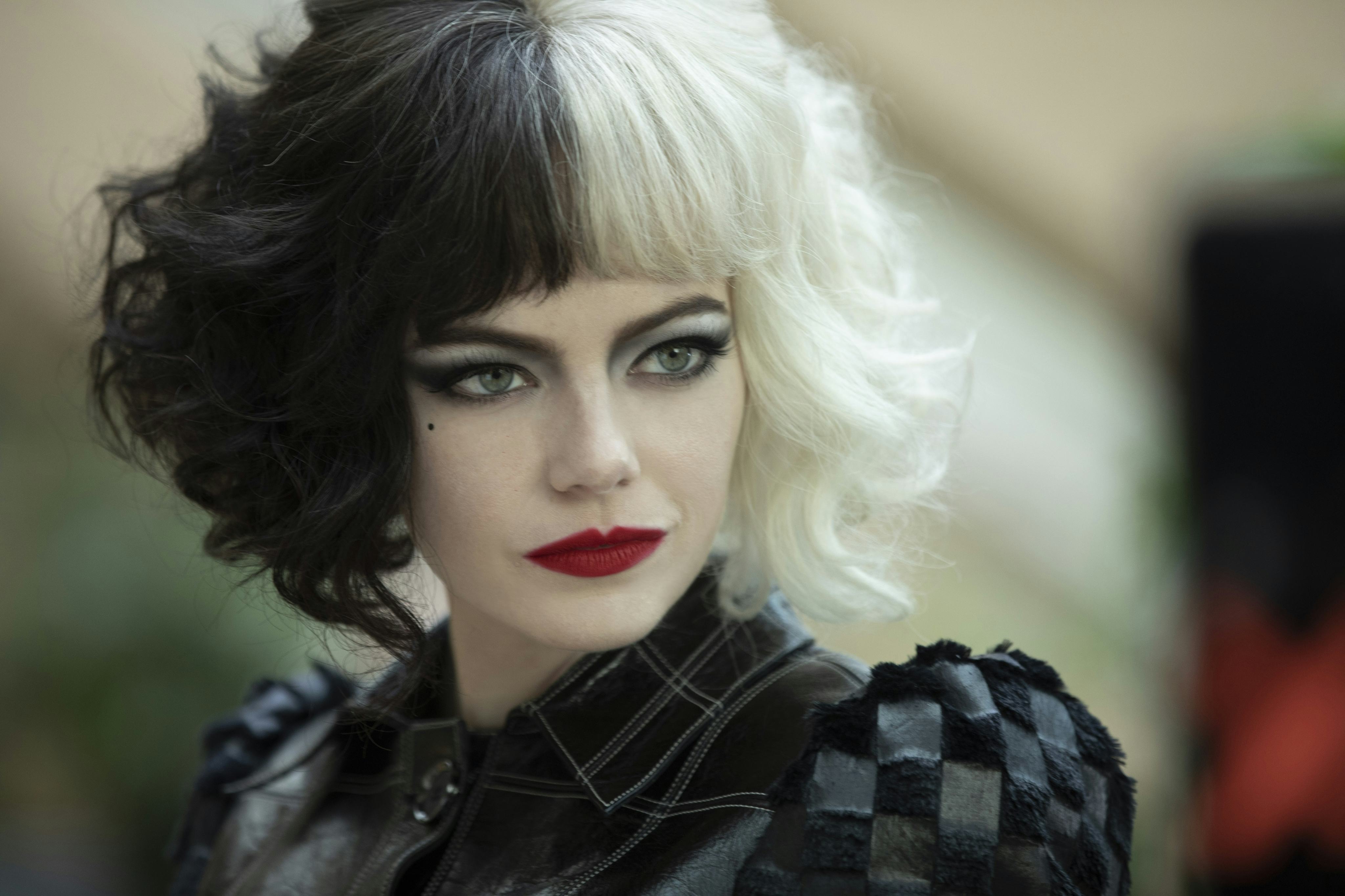 Emma Stone in 'Cruella.' Photo via Disney