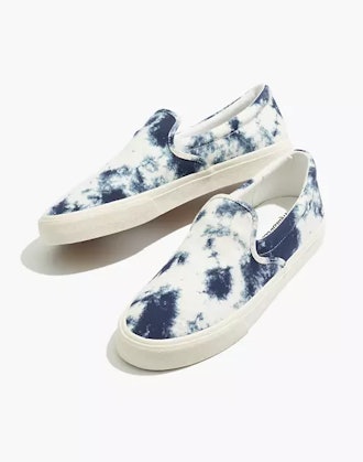 Sidewalk Slip-On Sneakers in Tie-Dyed Recycled Canvas