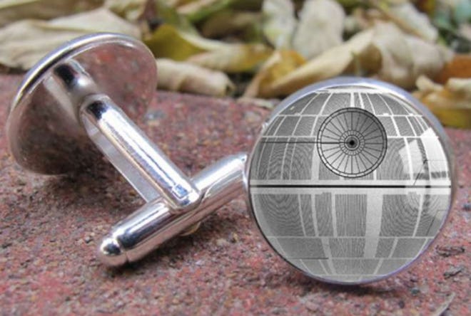 dlosiegranby Death Star Cufflinks is a great Star Wars Father's Day gift idea