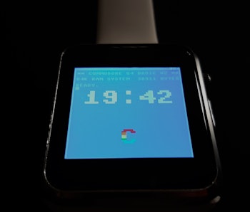 Someone created a smartwatch that can run BASIC programs.