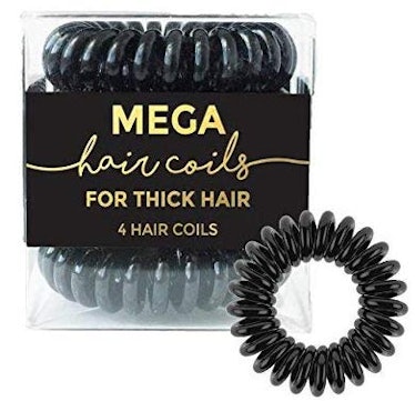 Kitsch Mega Hair Coils for Thick Hair (4-Pack)