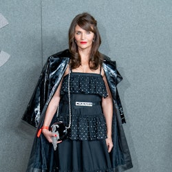 Helena Christensen attends the Chanel Metiers D'Art 2018/19 Show at The Metropolitan Museum of Art o...