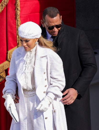 Jennifer Lopez wore an all-white Chanel outfit to President Joe Biden's inauguration.