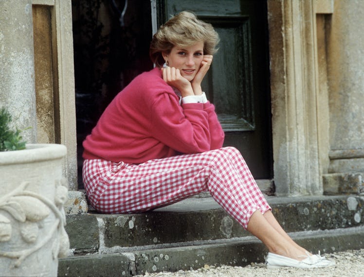 Princess Diana wearing pink