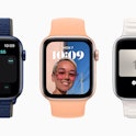 An Apple Watch running watchOS 8. 