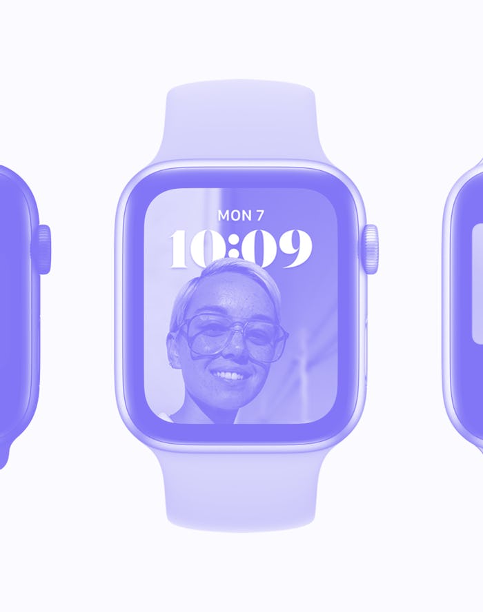 An Apple Watch running watchOS 8.