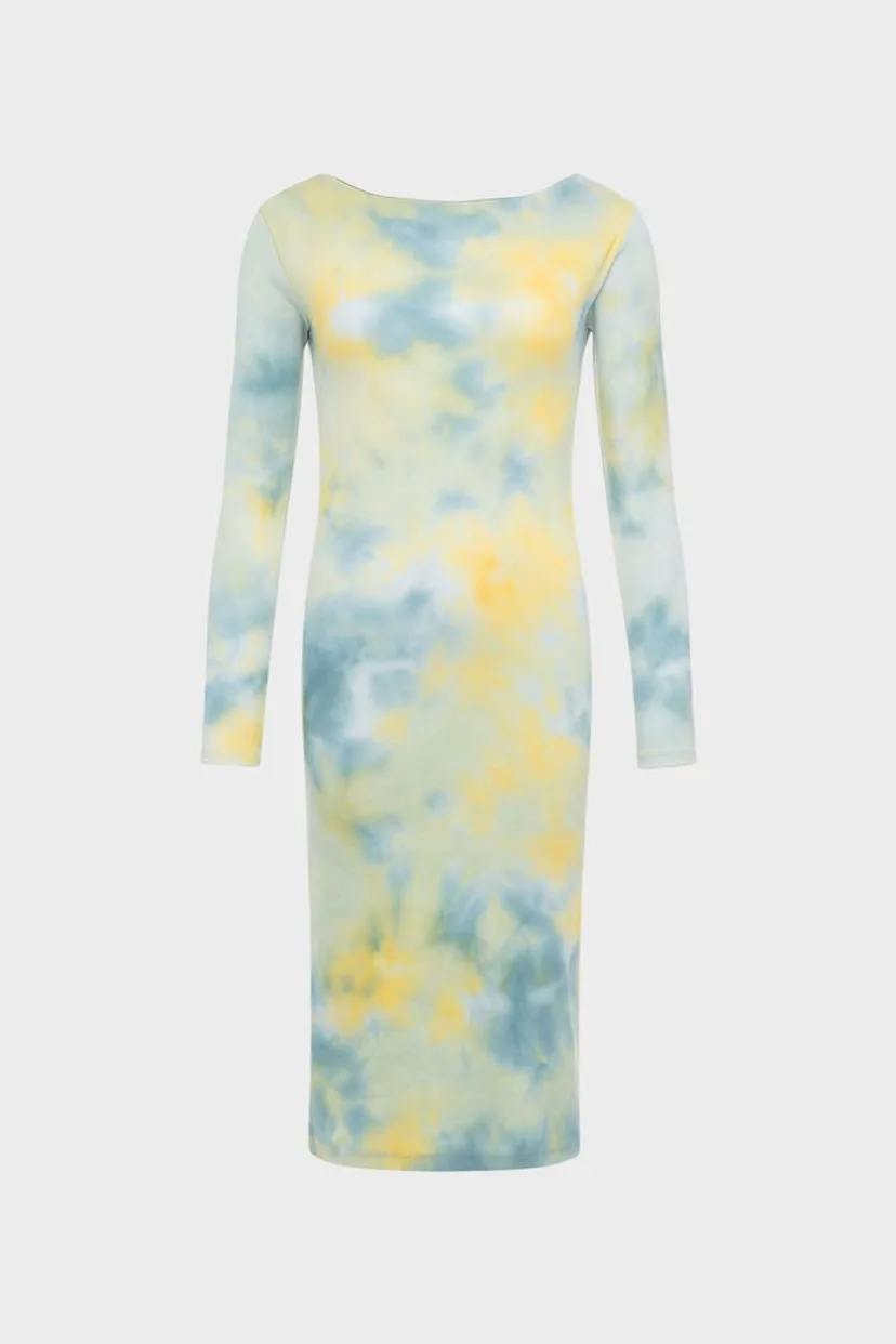 blue and yellow tie dye dress Tie Dye Sundress