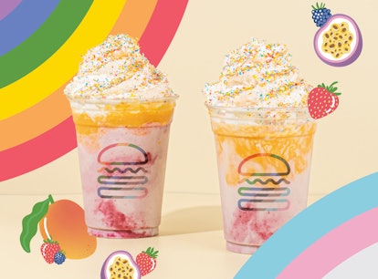 Shake Shack's Pride 2021 Shake donates 5% of the proceeds to The Trevor Project.