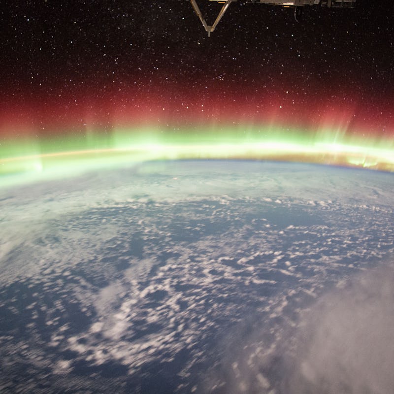 A brilliant and vivid Aurora Borealis illuminates the Earth’s northern hemisphere on Jan 20, 2016, p...