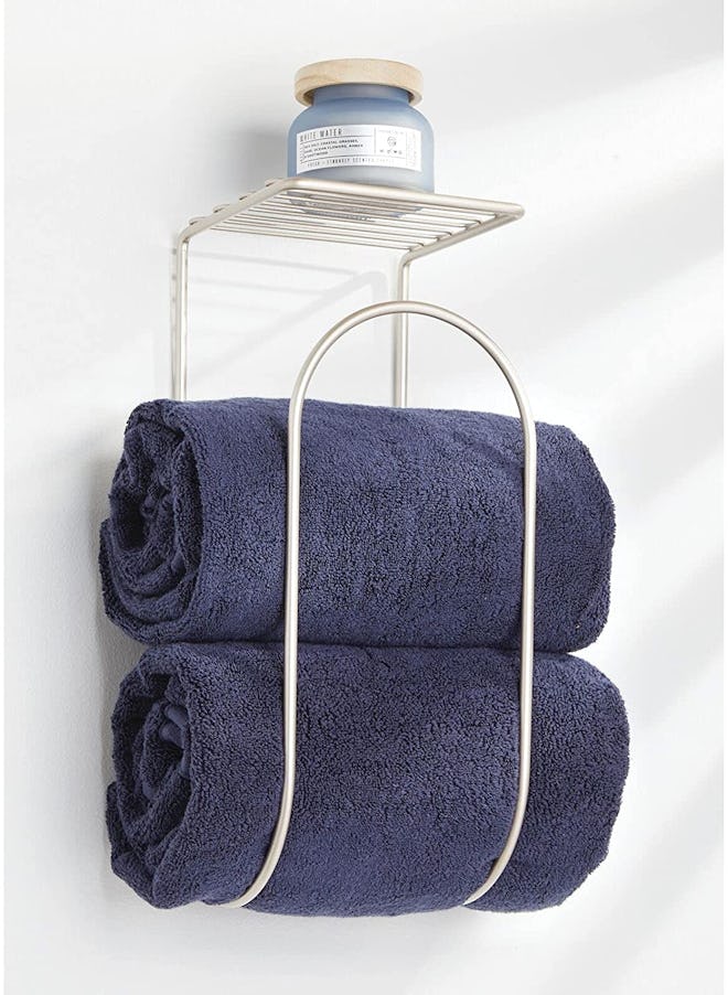 mDesign Modern Towel Rack Organizer