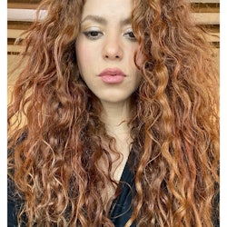 celebrities with red hair shakira 