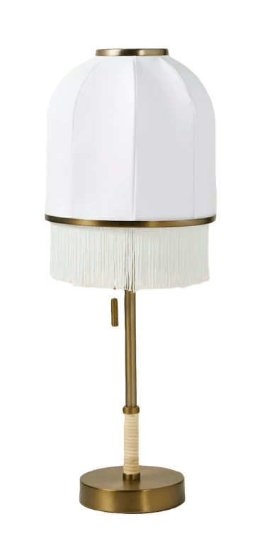 Euclid Fabric Table Lamp with USB