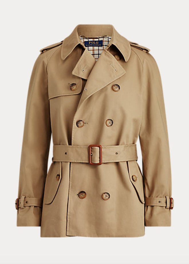 Twill Belted Trench Coat 