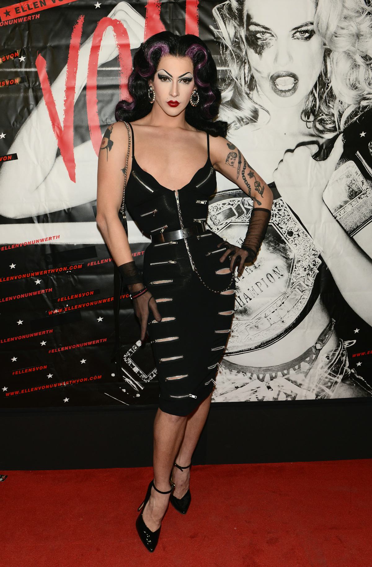 Violet Chachki on red carpet.