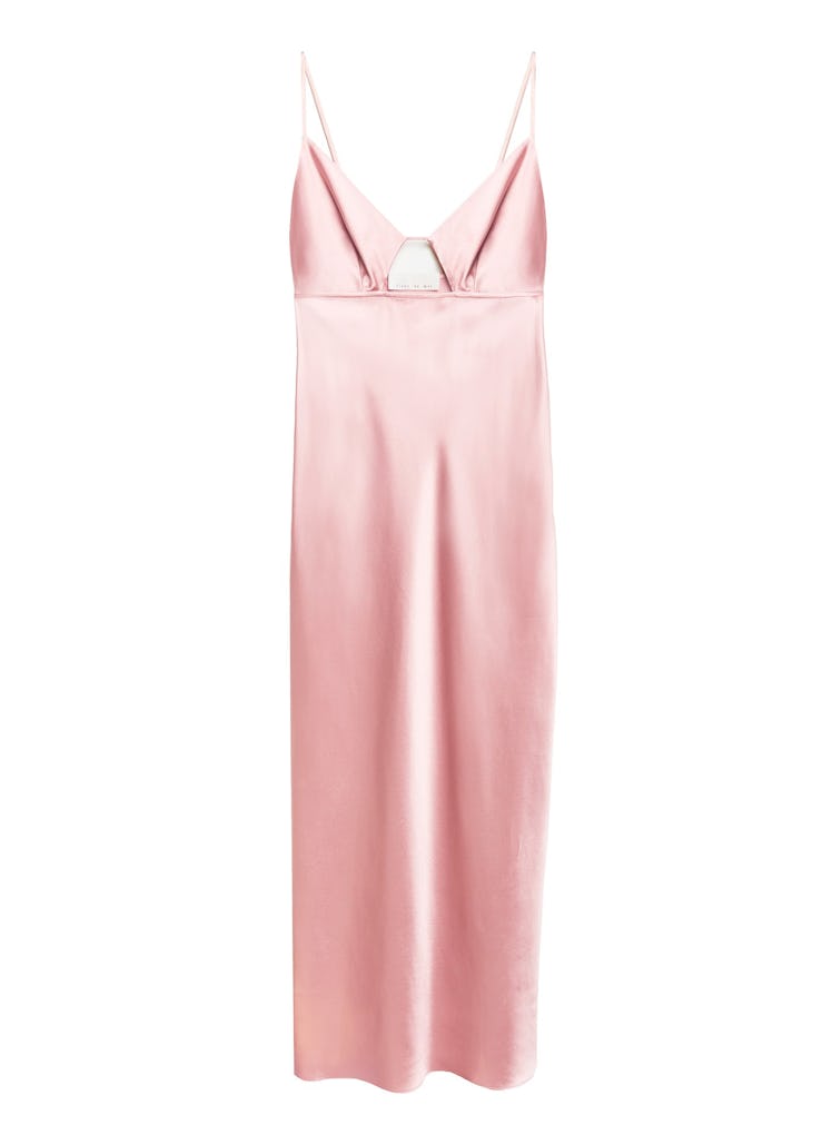 Keyhole Bias Slip Dress