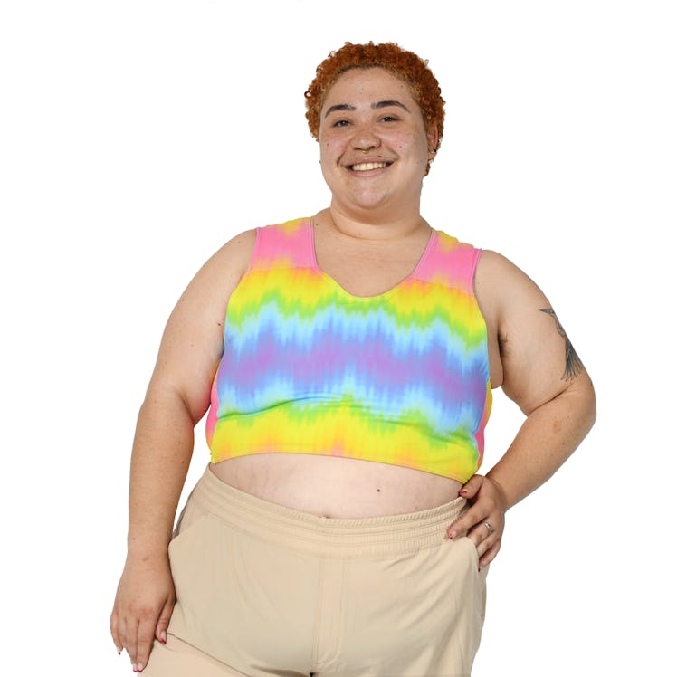 crop top half-binder from queer-owned fashion brand gc2b
