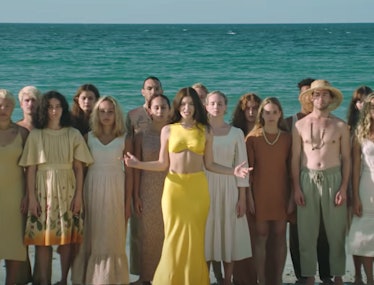 Lorde in her "Solar Power" music video