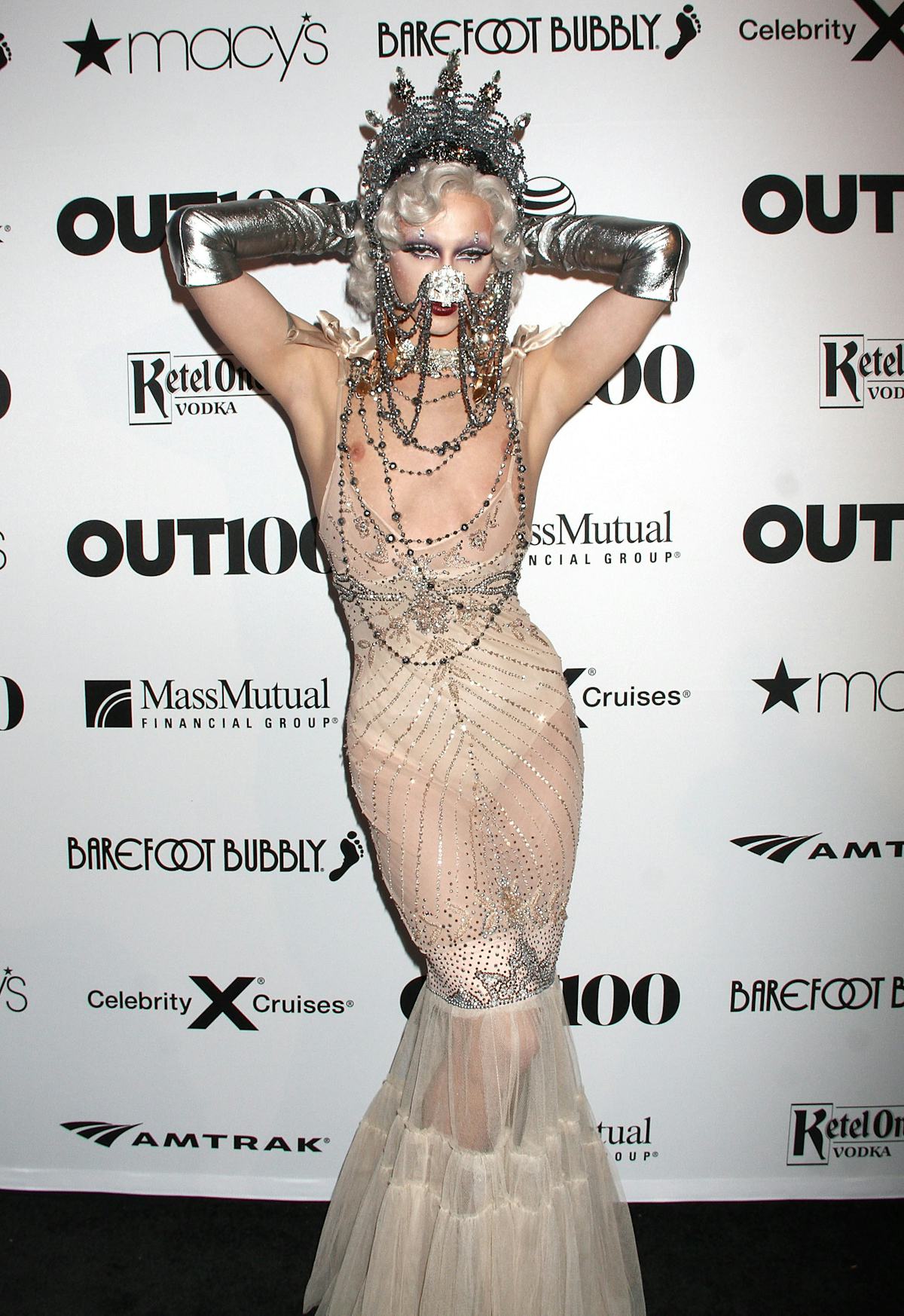 Violet Chachki with nose jewelry.