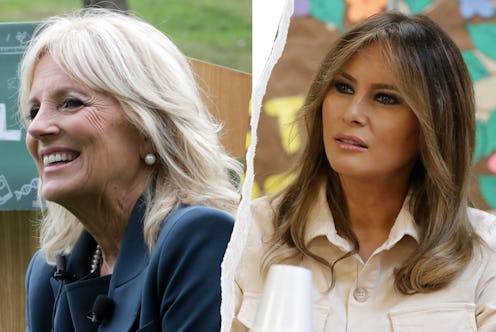 Ahead of the G7 Summit, Jill Biden wore a Zadig & Voltaire 'Love' jacket, which Twitter thinks is a ...
