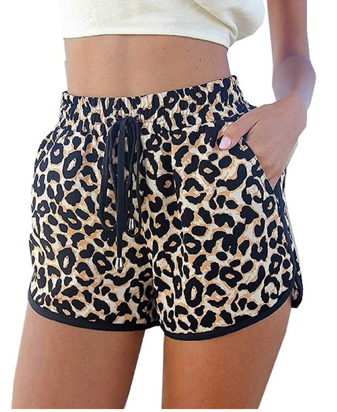 Kafeimali Casual Leopard Shorts 