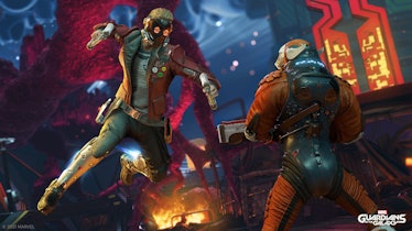 marvels guardians of the galaxy game star-lord attack