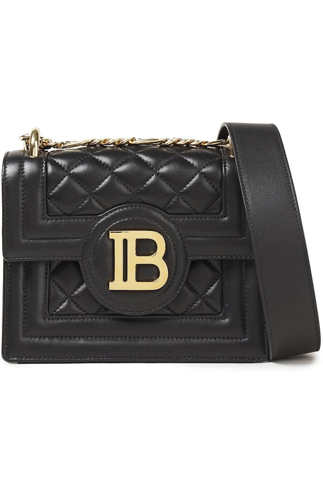 B Bag Quilted Leather Shoulder Bag