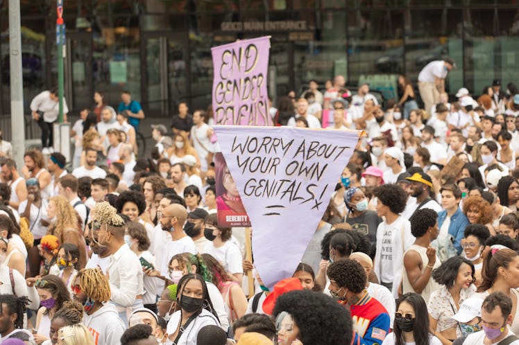 On the ground at Brooklyn Liberation: An Action For Trans Youth on June 13, 2021
