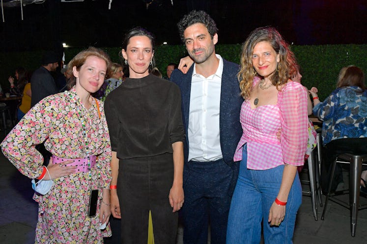 Batsheva Hay, Rebecca Hall, Morgan Spector, and Maya Singer posing at the With/In Tribeca Film Festi...