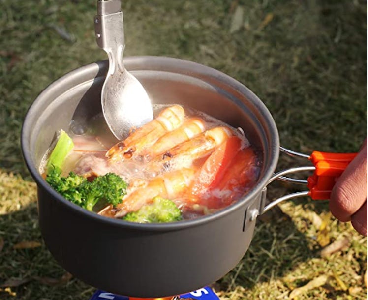 REDCAMP Camping Cookware Mess Kit (12 pieces) 