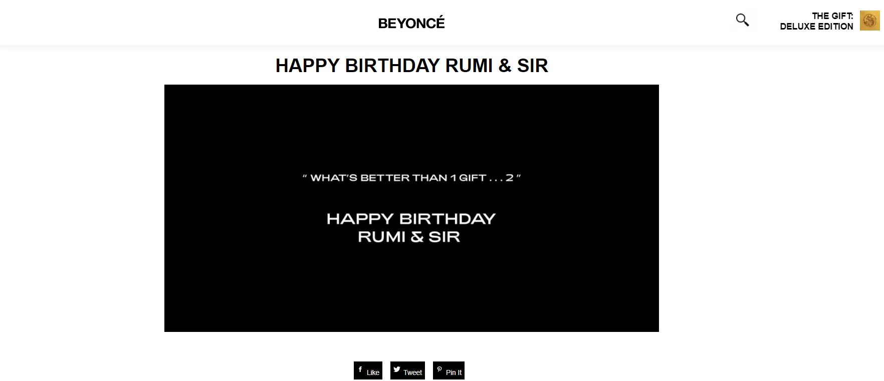 Beyoncé Celebrates Rumi & Sir’s 4th Birthday In Touching Post