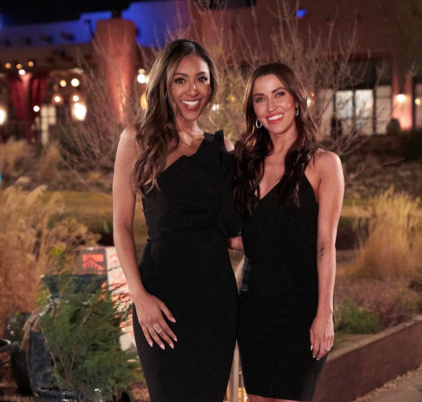 Tayshia Adams and Kaitlyn Bristowe as hosts on 'The Bachelorette' Season 17