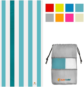 SUN CUBE Microfiber Beach Towel