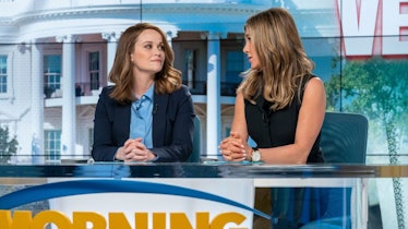 Jennifer Aniston as Alex Levy and Reese Witherspoon as Bradley Jackson in 'The Morning Show'