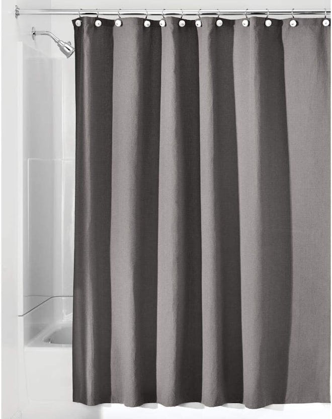 mDesign Washable Fabric Shower Curtain