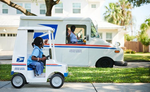 Kid Trax Mail Delivery Truck RideOn Is A Tribute To The USPS