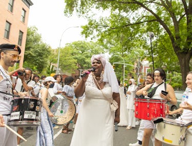 On the ground at Brooklyn Liberation: An Action For Trans Youth on June 13, 2021