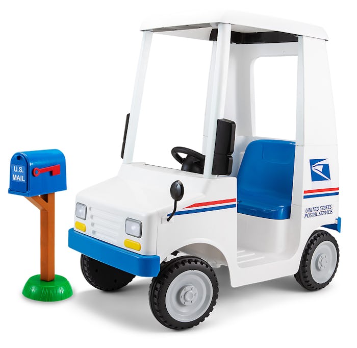 The Kid Trax USPS Mail Delivery Truck is so cute.