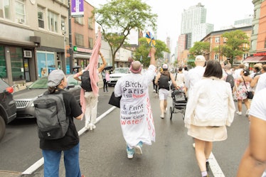 The scene at Brooklyn Liberation: An Action For Trans Youth on June 13, 2021