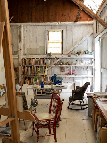an artist studio