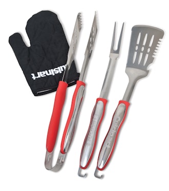 Cuisinart 3-Piece Grilling Tool Set, Red