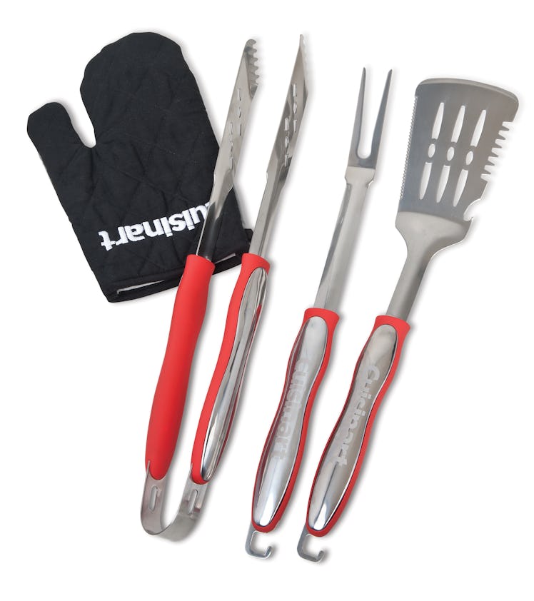 Cuisinart 3-Piece Grilling Tool Set, Red