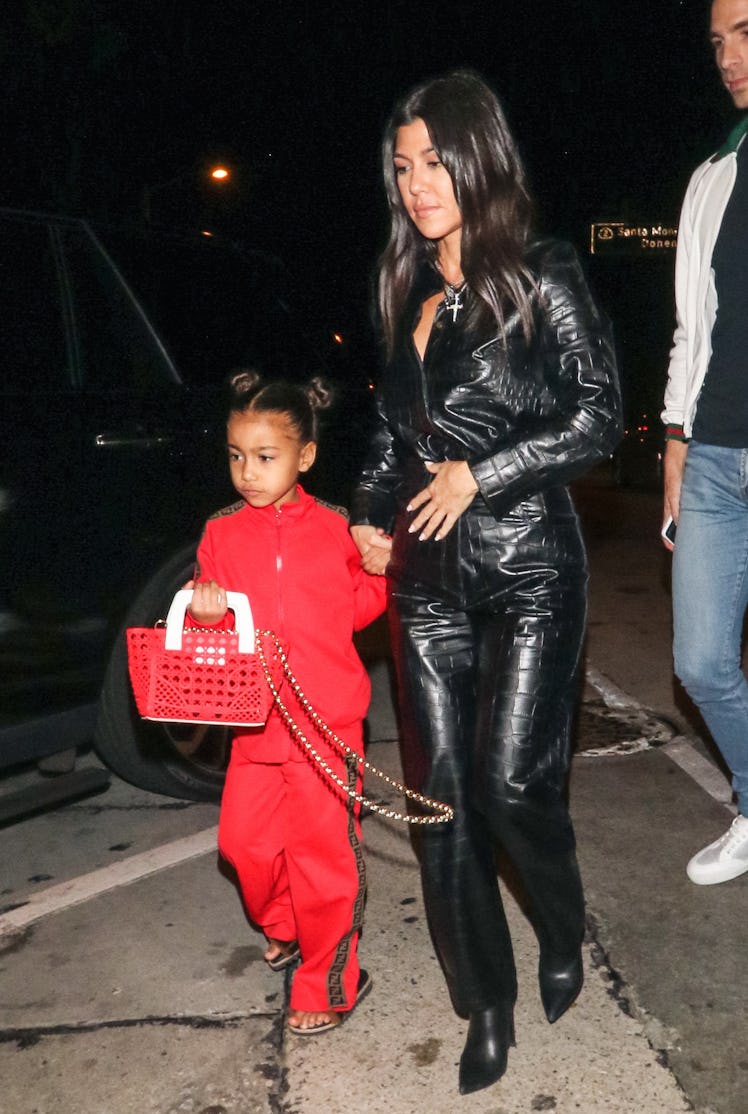 North West and Kourtney Kardashian