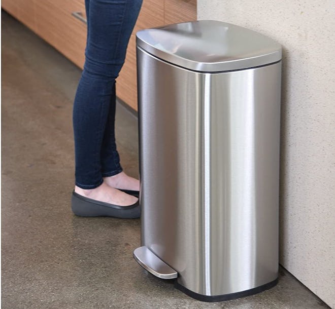 iTouchless Dual Step Trash Can & Recycle Bin